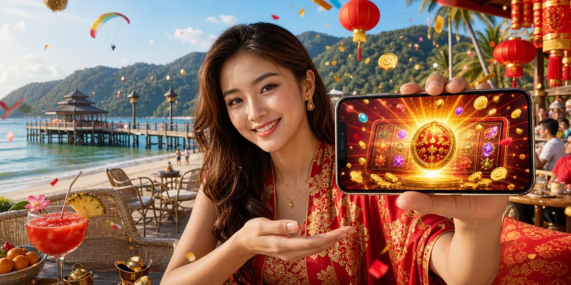 Permainan slot Langkawi gaya Melayu suasana ceria pelancongan hiburan kasual